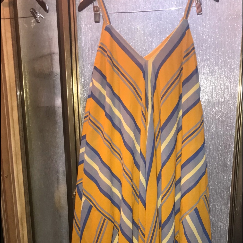 Striped Handkerchief Dress 3X